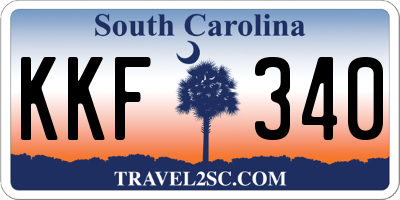 SC license plate KKF340