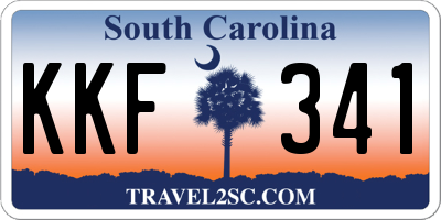 SC license plate KKF341