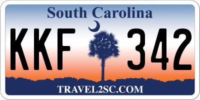 SC license plate KKF342