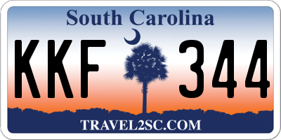 SC license plate KKF344