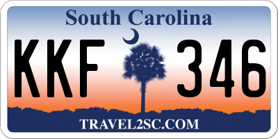 SC license plate KKF346