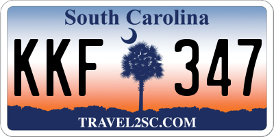 SC license plate KKF347