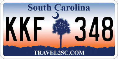 SC license plate KKF348
