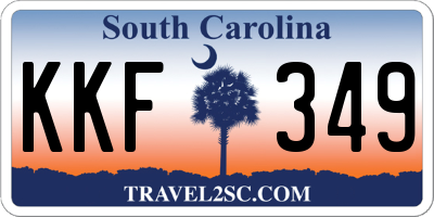 SC license plate KKF349