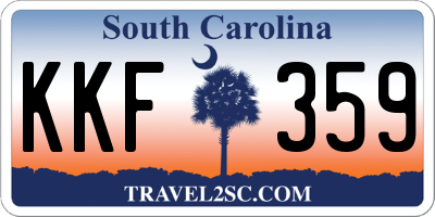 SC license plate KKF359