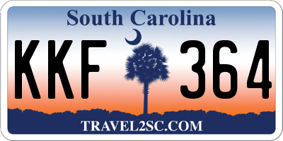 SC license plate KKF364