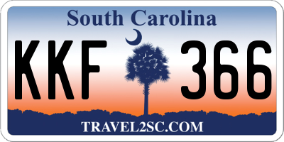 SC license plate KKF366