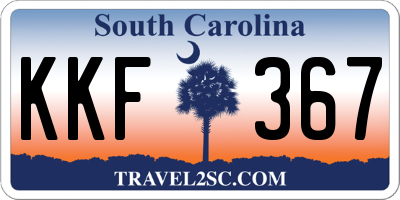 SC license plate KKF367