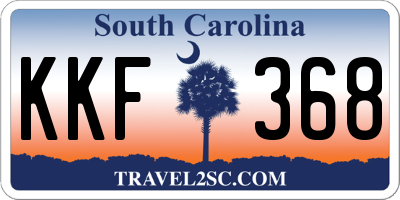 SC license plate KKF368