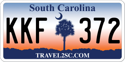 SC license plate KKF372