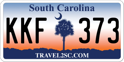 SC license plate KKF373