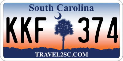 SC license plate KKF374