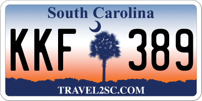 SC license plate KKF389