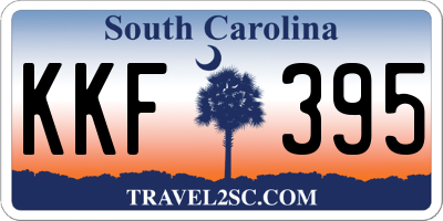 SC license plate KKF395