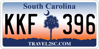 SC license plate KKF396