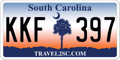SC license plate KKF397