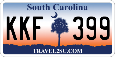 SC license plate KKF399