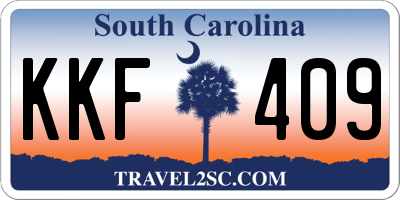 SC license plate KKF409