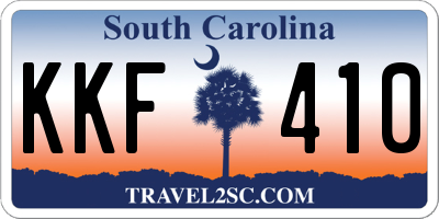 SC license plate KKF410