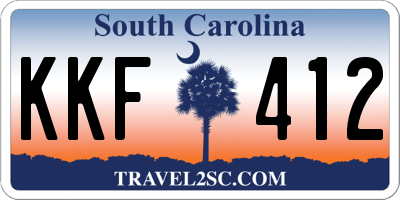 SC license plate KKF412