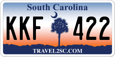SC license plate KKF422