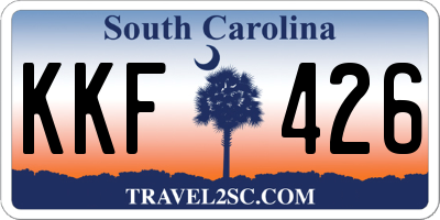 SC license plate KKF426