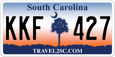 SC license plate KKF427