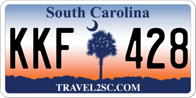 SC license plate KKF428