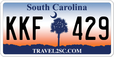 SC license plate KKF429