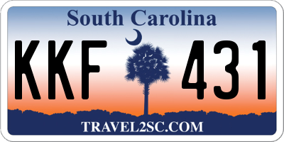 SC license plate KKF431