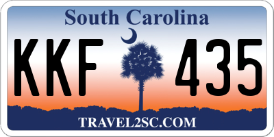 SC license plate KKF435