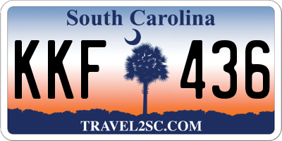 SC license plate KKF436