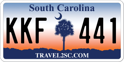 SC license plate KKF441