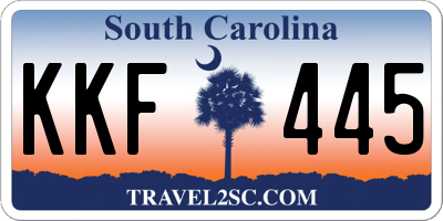 SC license plate KKF445