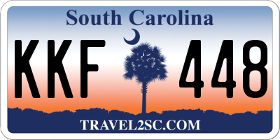 SC license plate KKF448