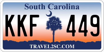 SC license plate KKF449