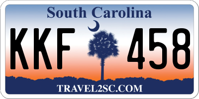 SC license plate KKF458
