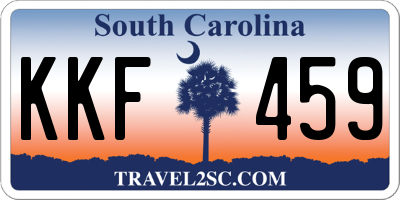 SC license plate KKF459