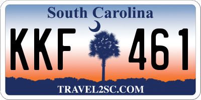 SC license plate KKF461