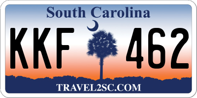 SC license plate KKF462