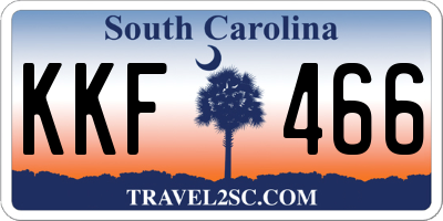 SC license plate KKF466