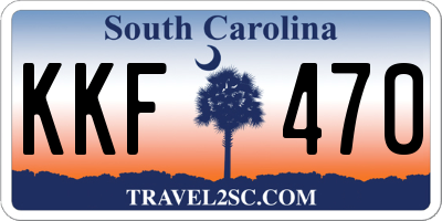 SC license plate KKF470
