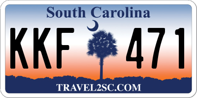 SC license plate KKF471
