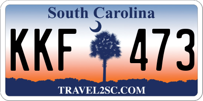 SC license plate KKF473