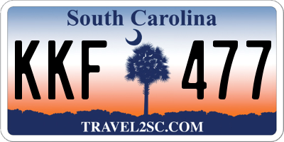 SC license plate KKF477