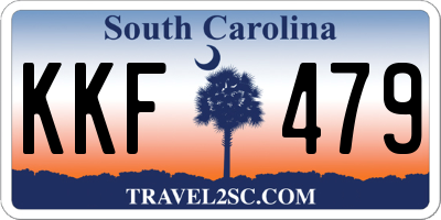 SC license plate KKF479