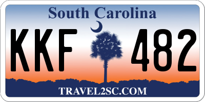 SC license plate KKF482