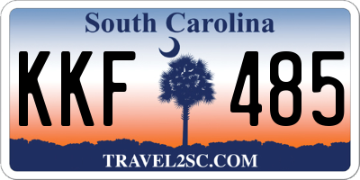 SC license plate KKF485