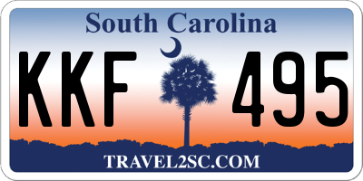 SC license plate KKF495