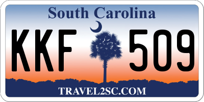 SC license plate KKF509